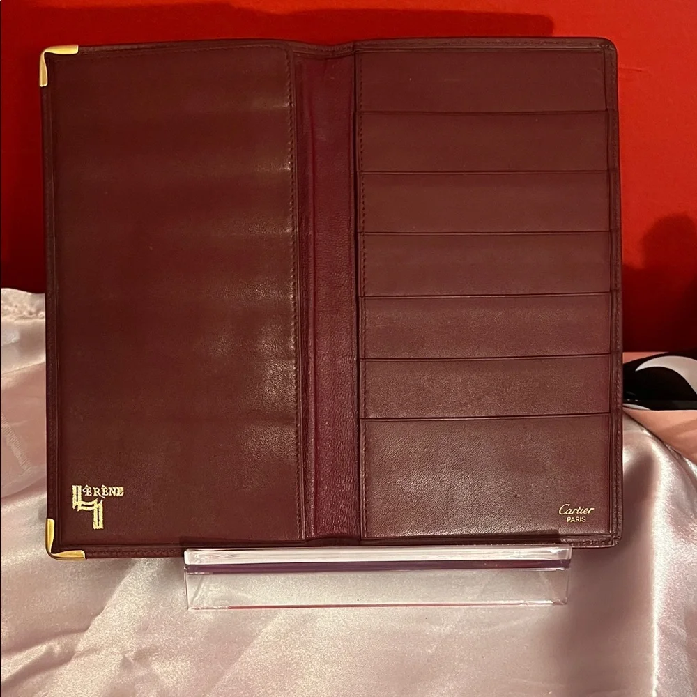 Cartier Deep Red Leather Card Holder - Picture 10 of 12